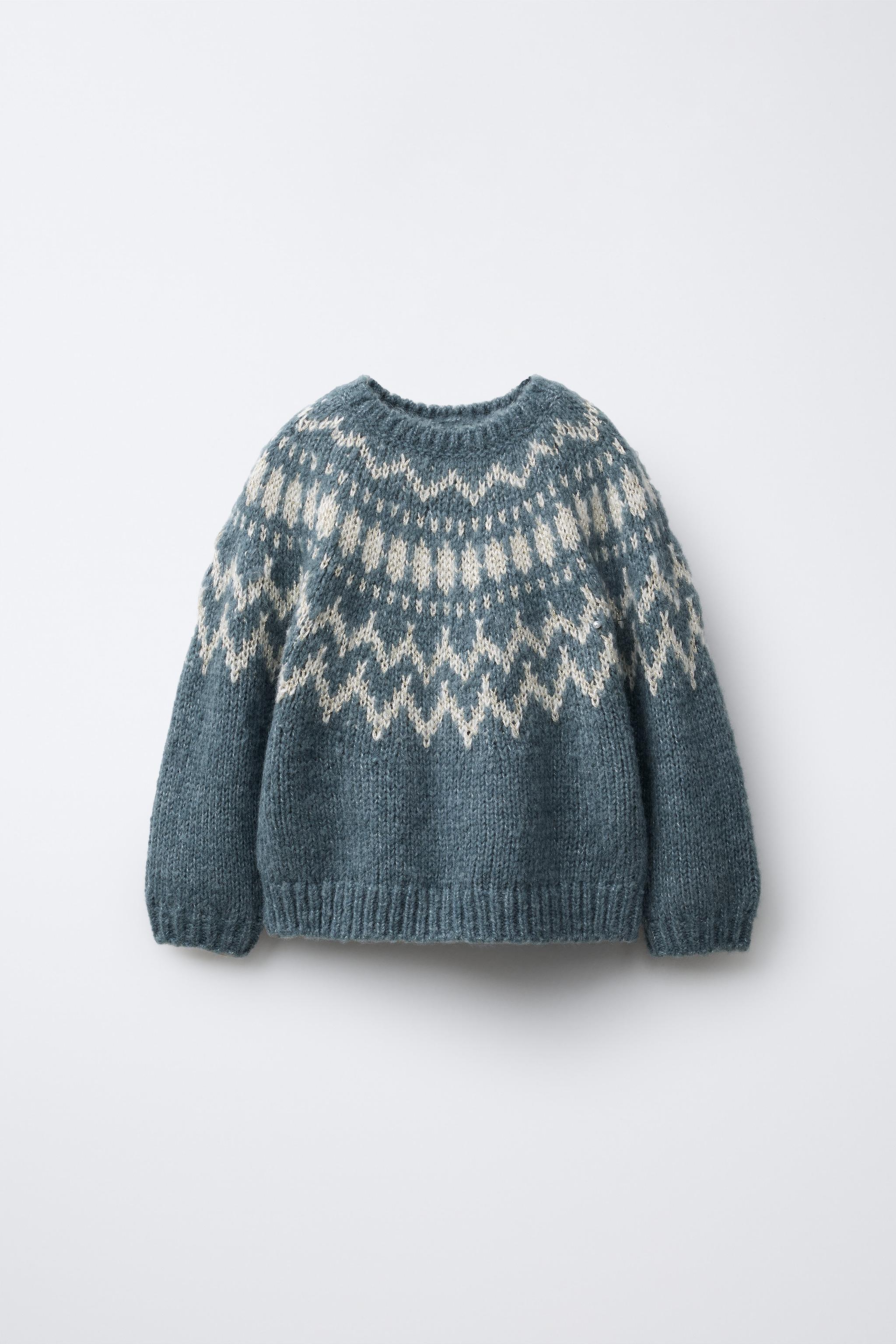 SPARKLY JACQUARD KNIT JUMPER